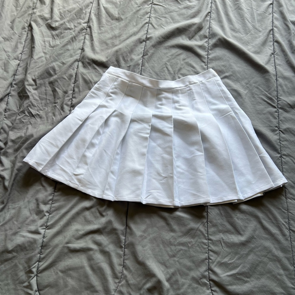 Wild Fable White Pleated Skater Skirt